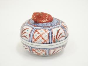 京焼　高野昭阿弥造　干支丑香合